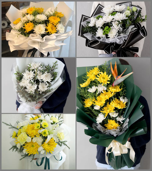山东青岛即墨市段泊岚镇刘家营里村白事花束代送